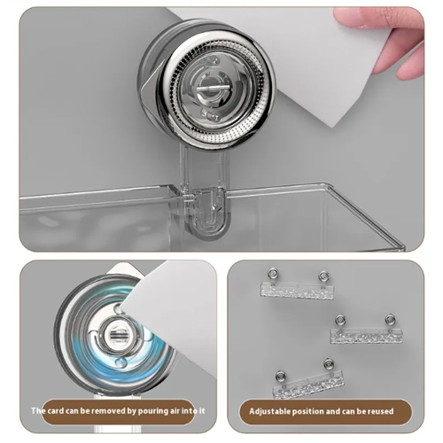 Triangle Storage Rack – Punch-free Bathroom Suction Cup Corner Shelf Organizer by Defilk