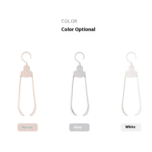 Folding Hanger Portable available in white, beige, and gray colors