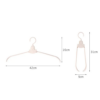 Folding Hanger Portable close-up view with durable plastic material