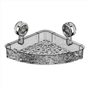 Triangle Storage Rack – Punch-free Bathroom Suction Cup Corner Shelf Organizer by Defilk